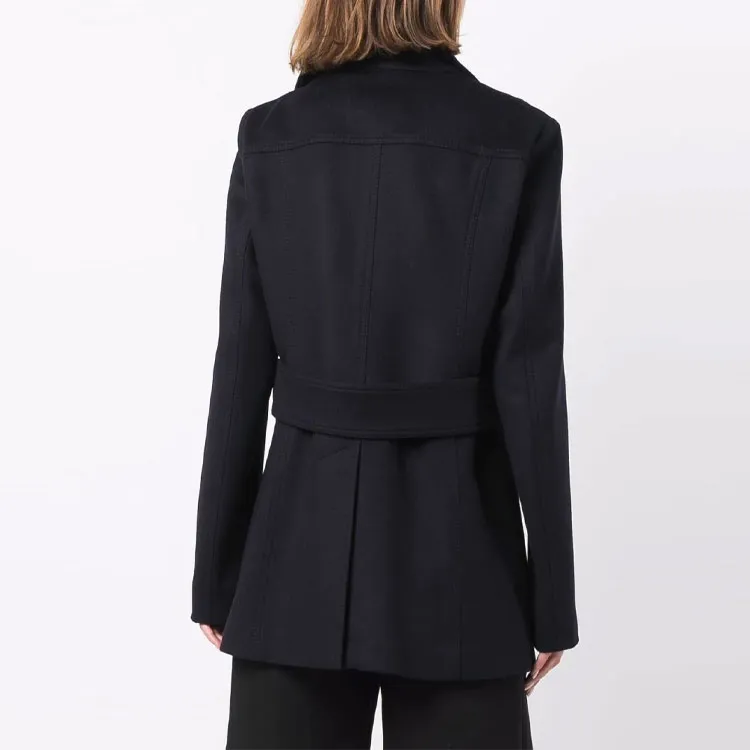 Valentino Velvet Jackets Women's Navy Blue-2