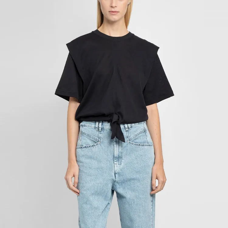 ISABEL MARANT Zelikia Tie-waist T-shirt-1