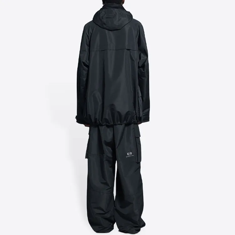 Balenciaga Parka Coats Men Black-3