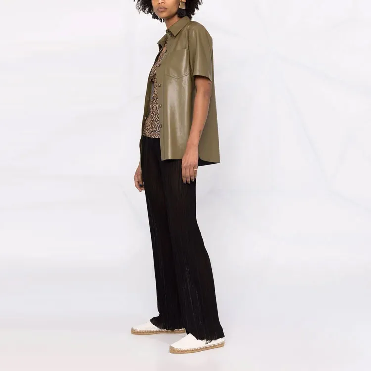 NANUSHKA Shirts Women's Brown Green-2