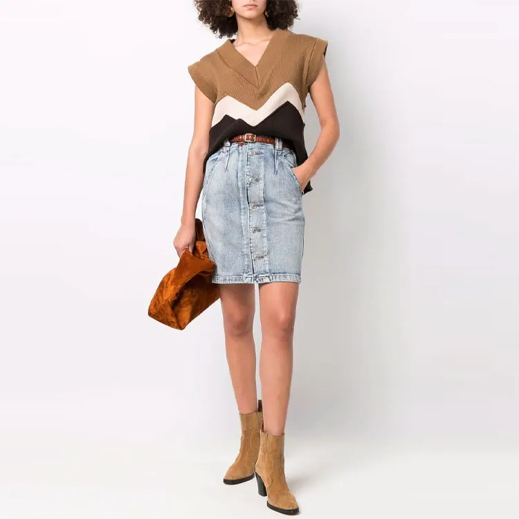 ISABEL MARANT Denim Short Skirts Women's Blue-1