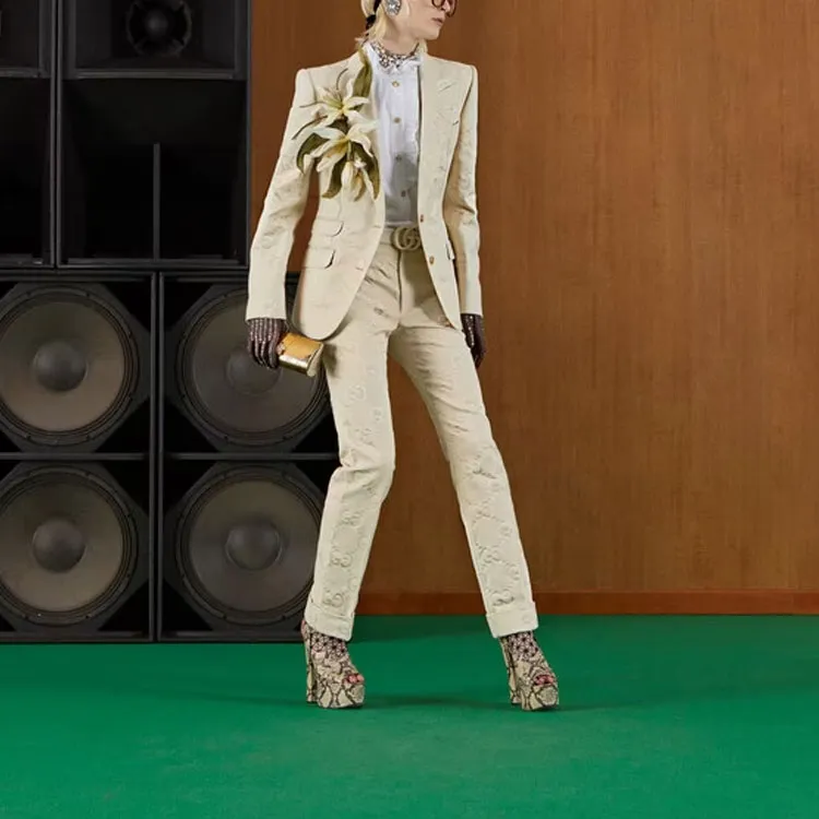 GUCCI Business Suits Women's Beige-1