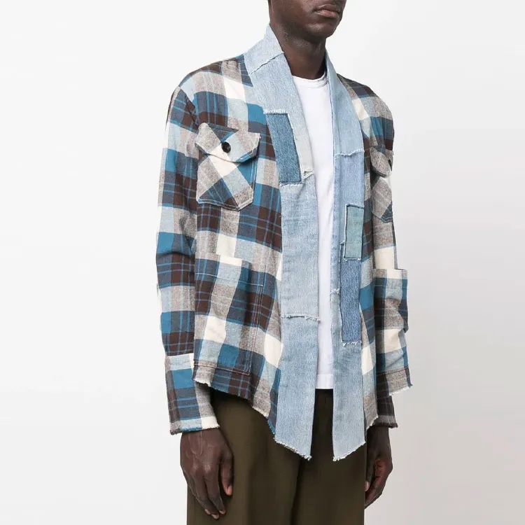 GREG LAUREN Shirts Men Blue-3