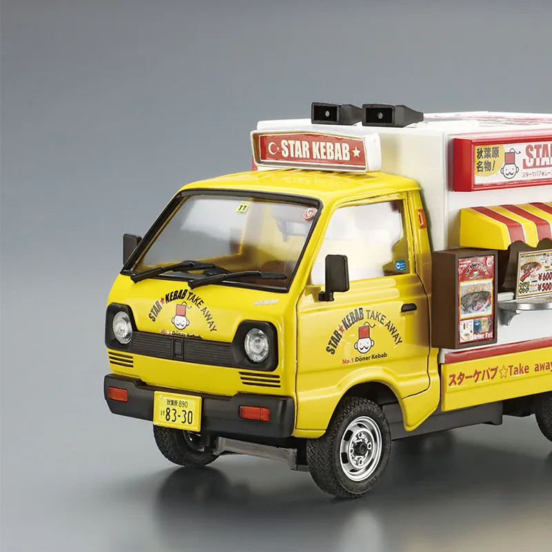 AOSHIMA 1/24 Mobile Stall, Grilled Skewers Model Kits-1