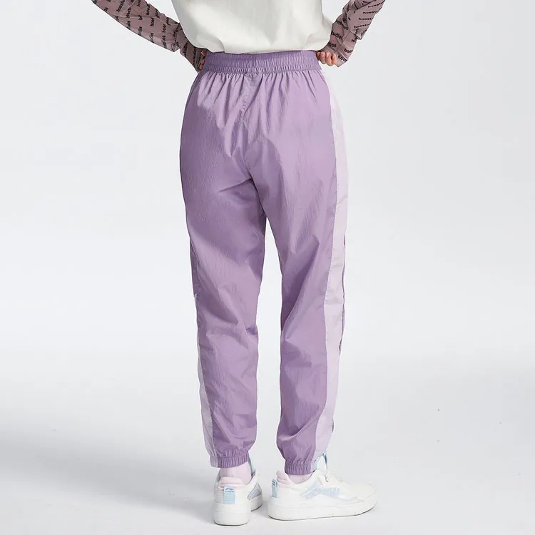 LINING Badfive Knitted Sweatpants Women's Purple-5