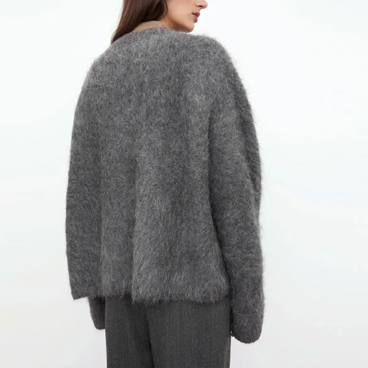 TOTEME FW21 Sweater Women's Dark Heather Gray-3