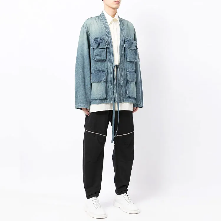 AMBUSH Denim Jackets Men Blue-3