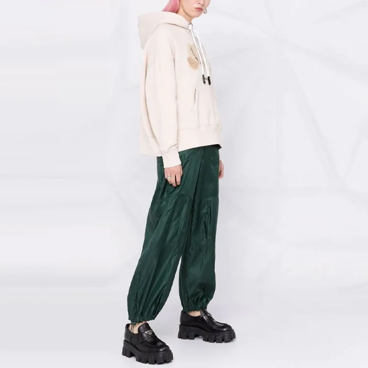 PALM ANGELS Bear Hoodie 'Crystal Grey/Brown'-3