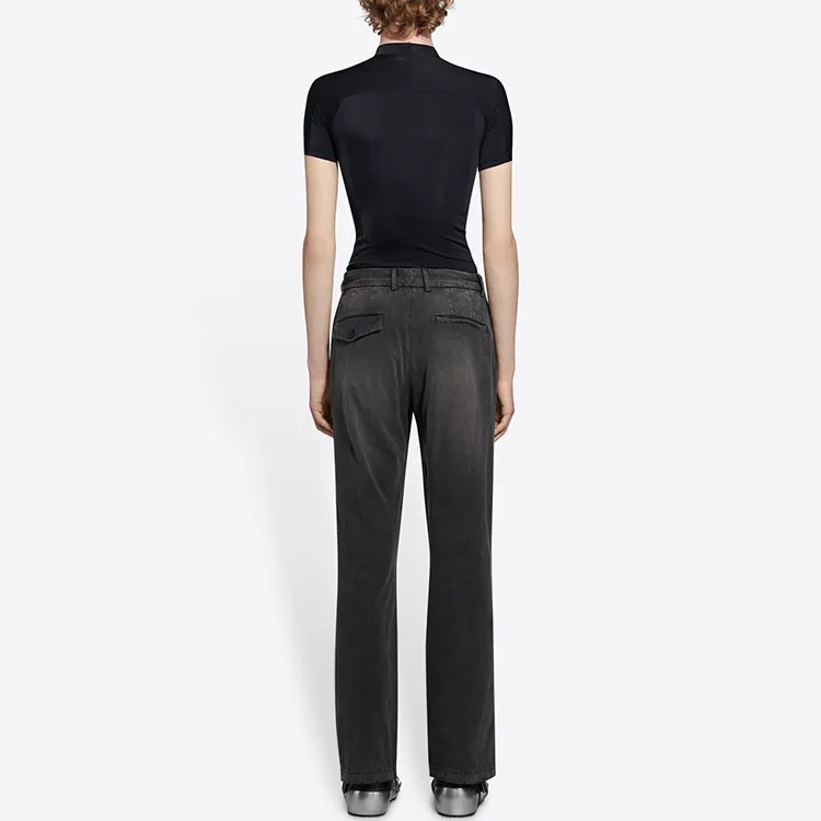 Balenciaga Worn Out Cotton Knit Trousers-4
