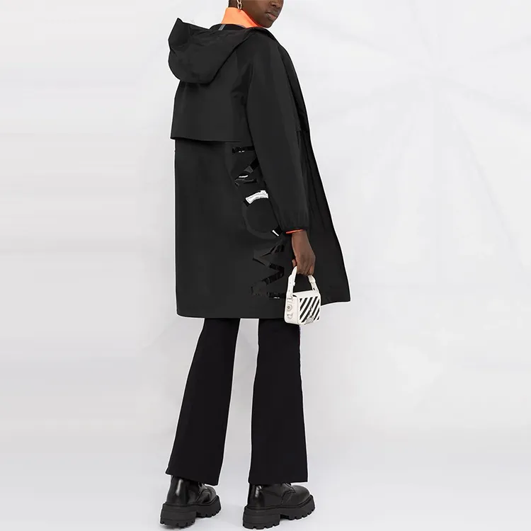 Moncler Hooded Rain Coat 'Black'-2