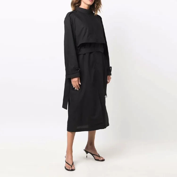 MM6 Maison Margiela Trench Cotton Midi Dress-3