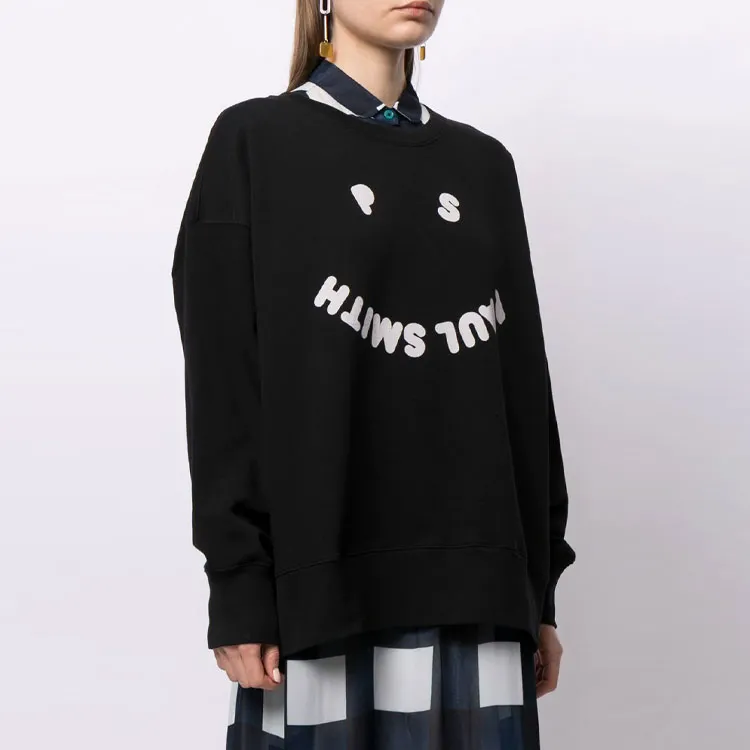 PS By Paul Smith PS Smile Sweatshirts Women's Black-3