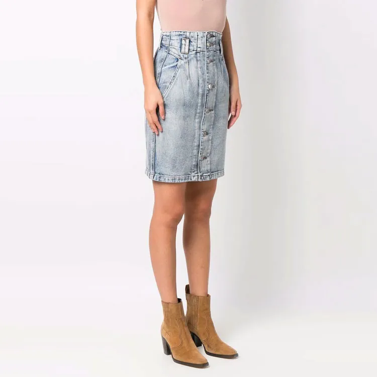 ISABEL MARANT Denim Short Skirts Women's Blue-2