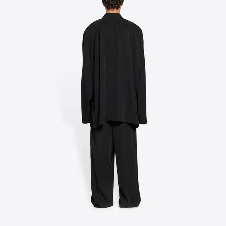 Balenciaga Buttoned Twill Blazer-3