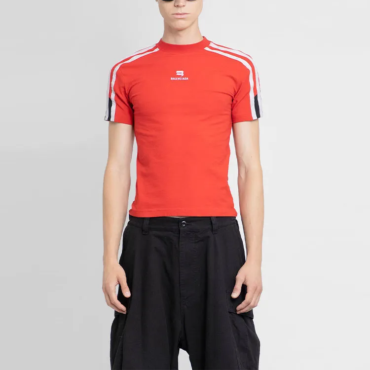 Balenciaga FW22 T-Shirt Slim Fit Men's Red-2
