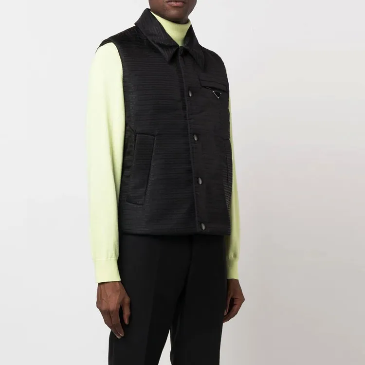 PRADA Vests Men Black-3