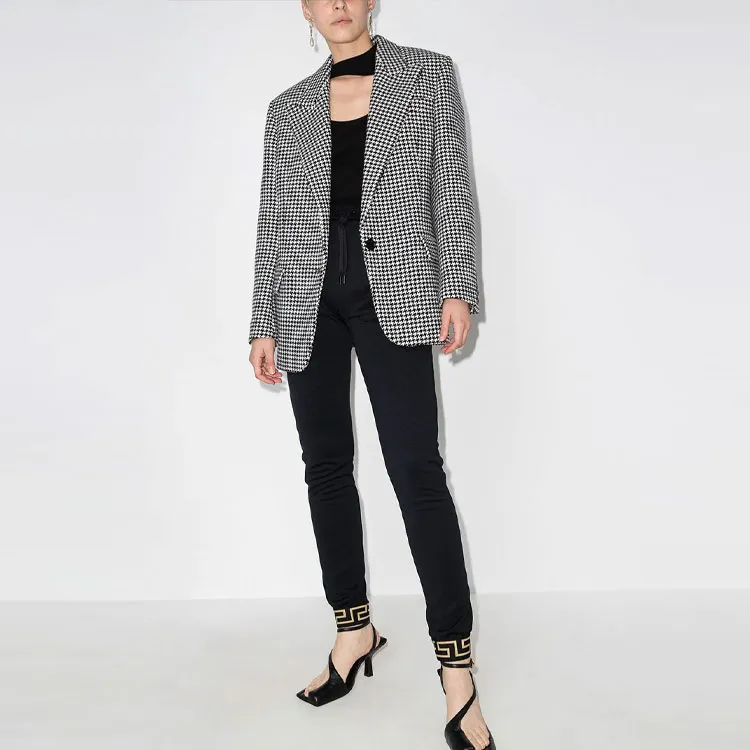 VERSACE Knitted Sweatpants Women's Black-1