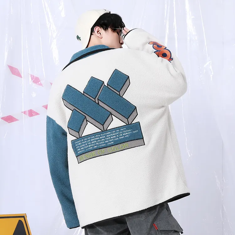 XXGOGO Letter Lapel Loose Fit Puffer Jacket Unisex-6