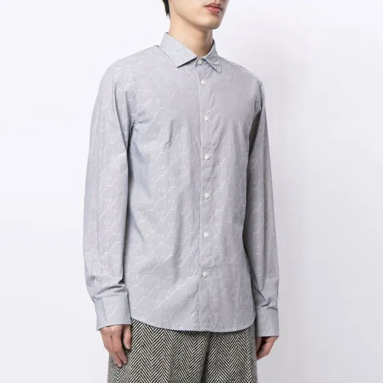 EMPORIO ARMANI Shirt Men's Gray-3