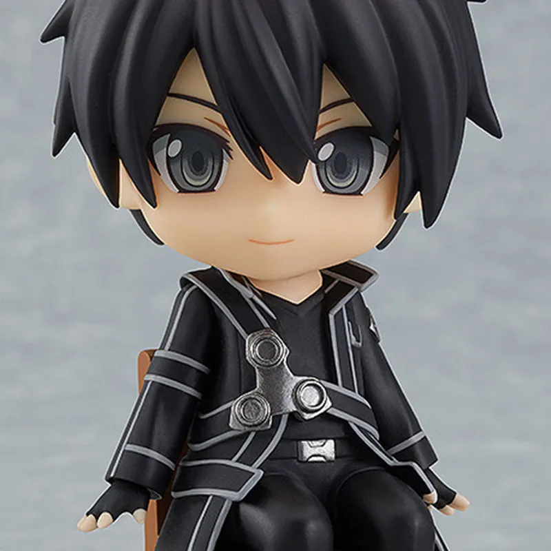 GSC Kirito/Kirigaya Kazuto Nendoroid Swacchao! Sword Art Online, Kirito Chibi Figures 9cm-3