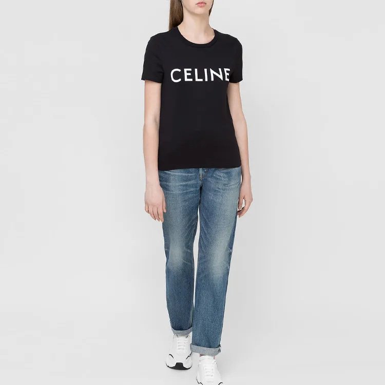CELINE Regular T Shirt Women's Black-1