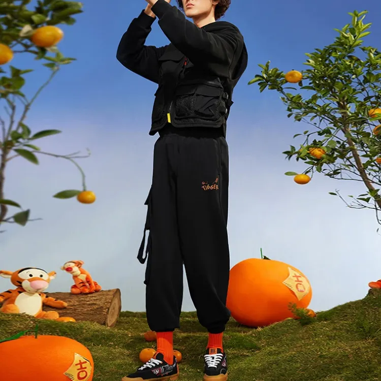 Disney X LINING Cargo Pants Men Black-2