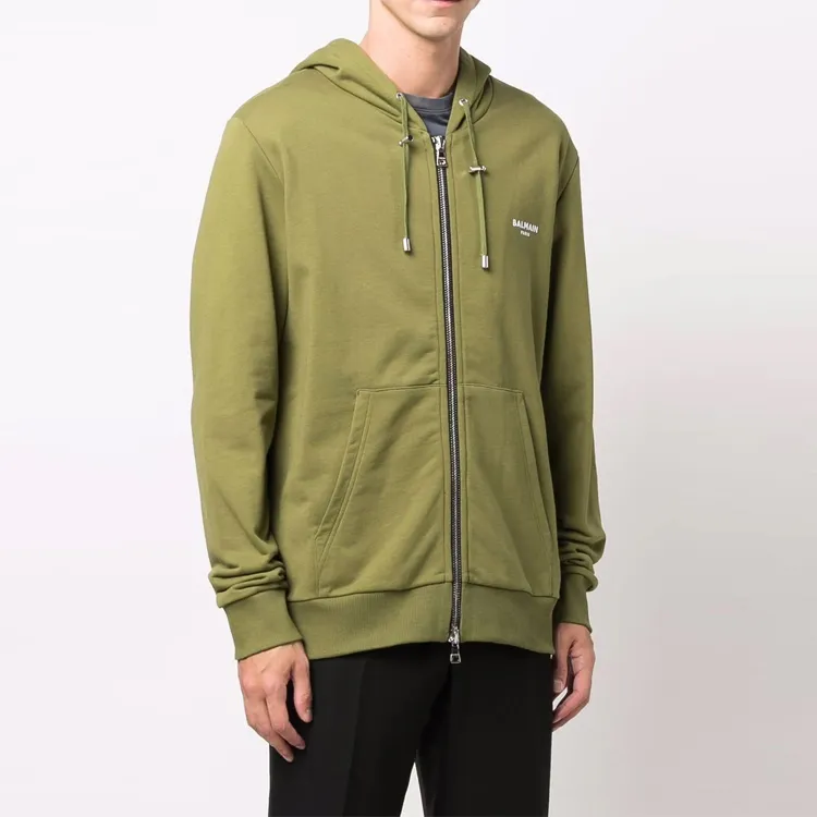 BALMAIN Sweatshirts Men Green-2
