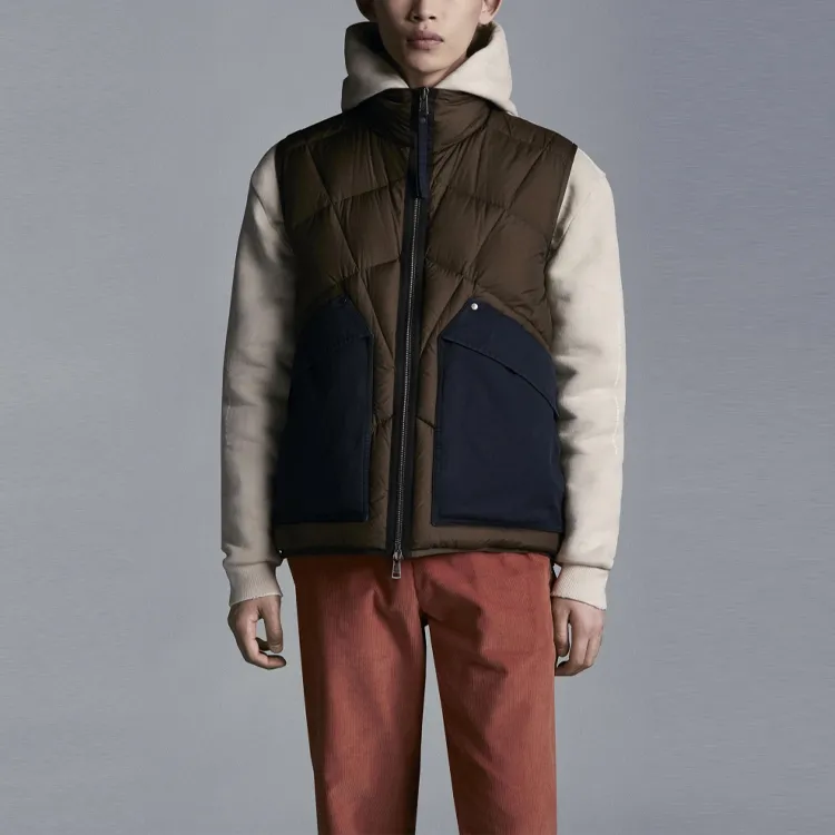 Moncler Vests Men Army Green-2