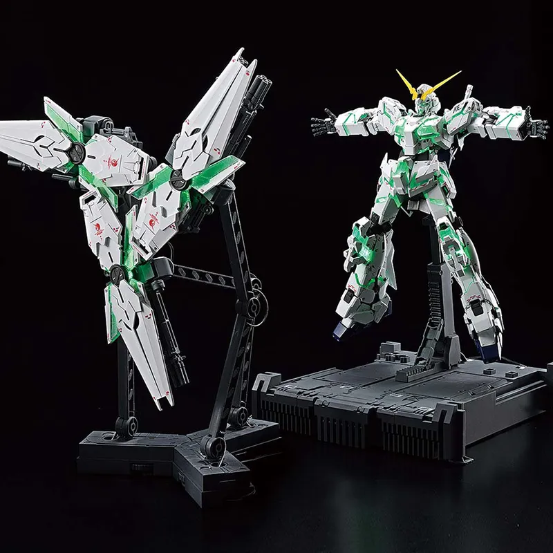 BANDAI MGEX 1 100 Gundam Base Limited Mobile Suit Gundam Unicorn RX 0 Unicorn Gundam Unit 1 Ver.TWC Model Kits 18cm-3
