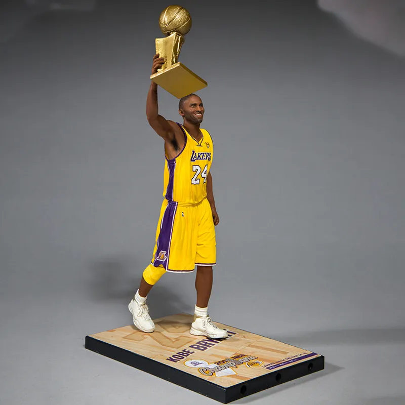 McFARLANE Kobe Bryant NBA Series McFarlane 2010 Champion Scale Figures-4