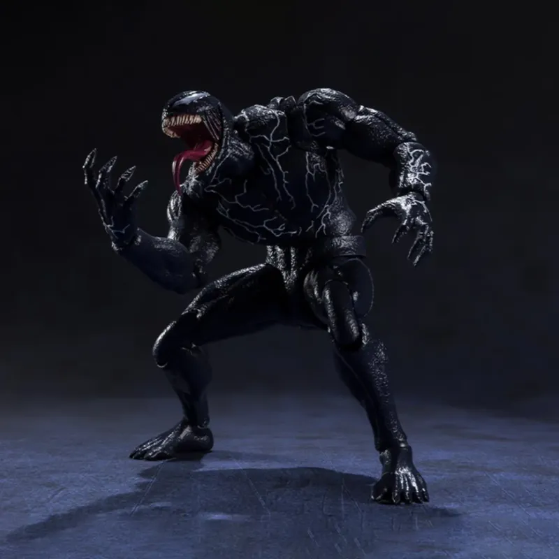 BANDAI SHF Marvel Venom Black 19cm Hobby Model-4