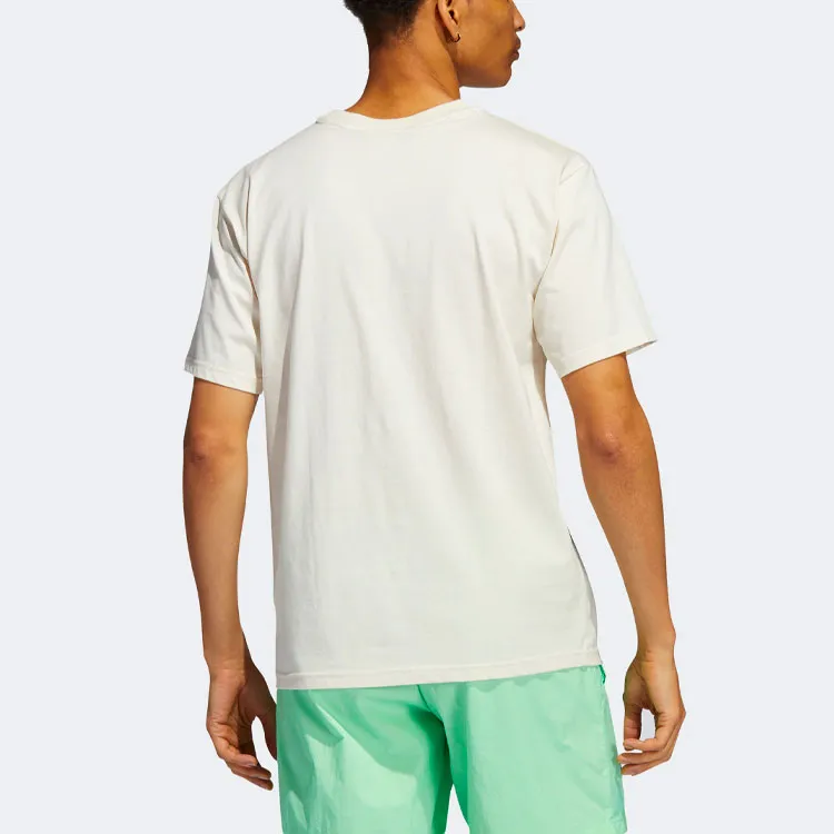 Adidas Originals Drop Shoulder Sleeve T Shirt Men's White-2