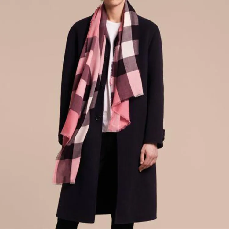 Burberry Knit Scarves Unisex Rose Pink-6