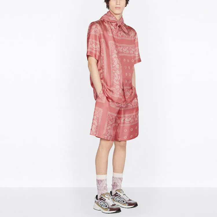 DIOR X Cactus Jack Short Sleeved Shirt With Bandana Motif-2