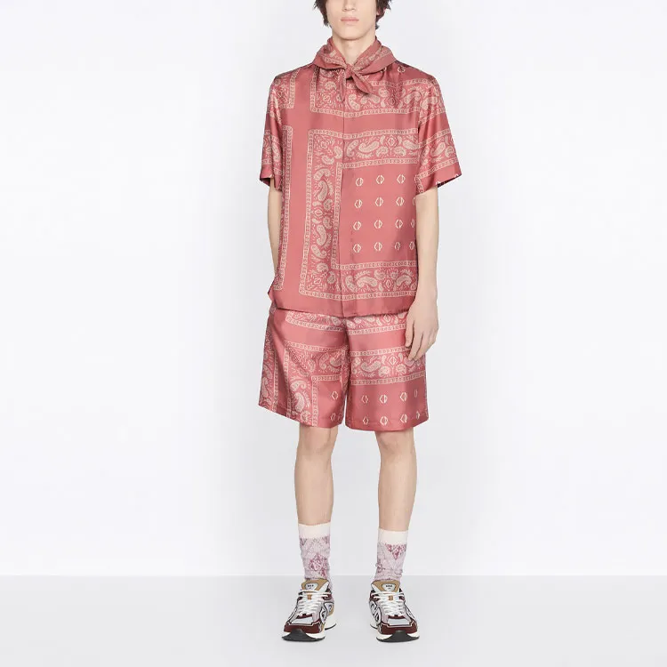 DIOR X Cactus Jack Short Sleeved Shirt With Bandana Motif-3