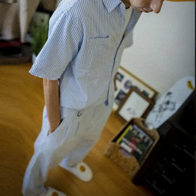 Drew House Seersucker Ss Shirt-4