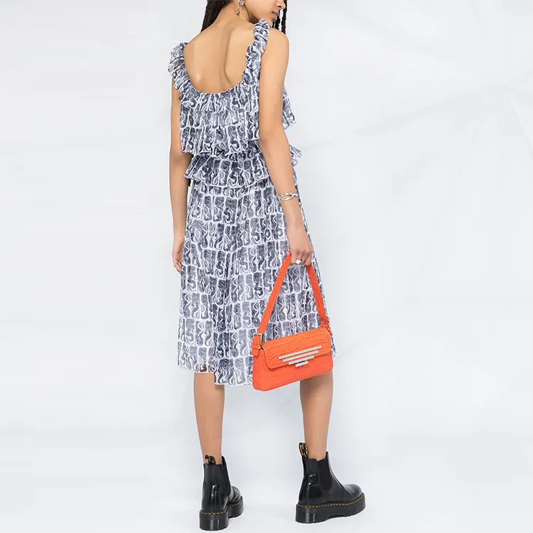 KENZO FW21 Sleeveless Dress Women's Blue-2