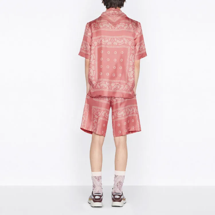 DIOR X Cactus Jack Short Sleeved Shirt With Bandana Motif-4