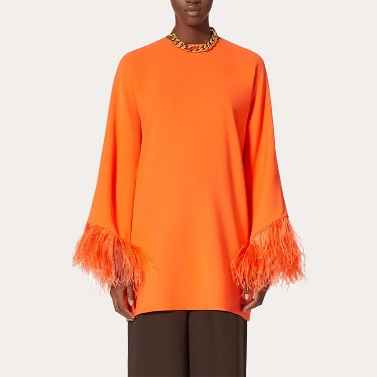 Valentino Embroidered Cady Couture Top-1
