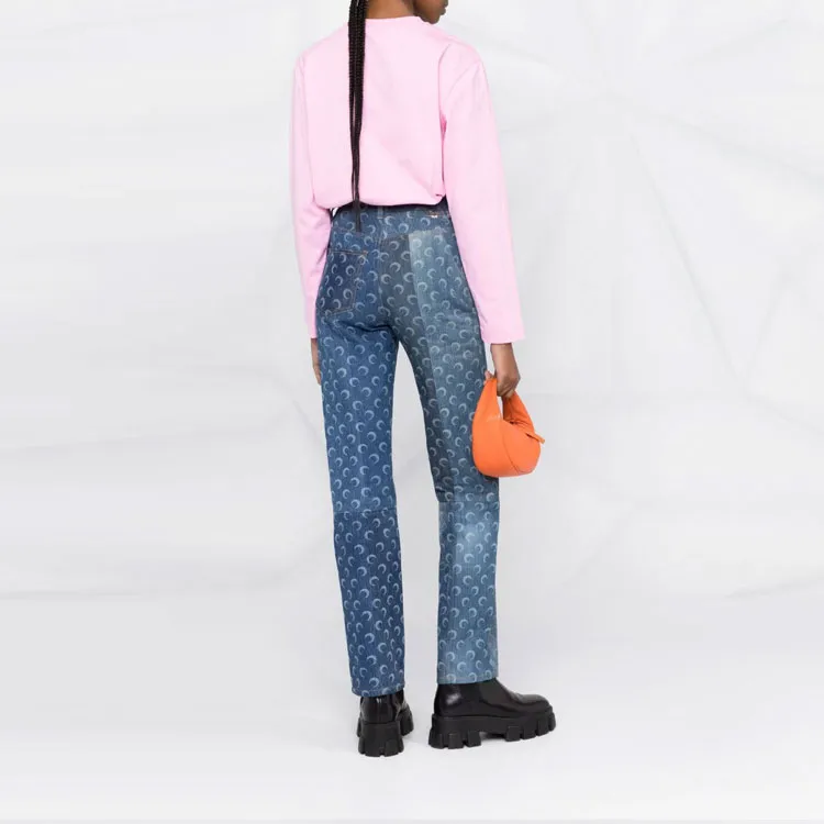 MSGM Logo Printed Long Sleeved T Shirt-2