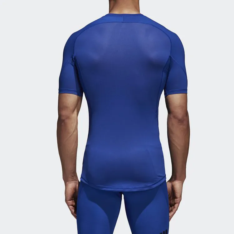 Adidas T-Shirts Men Collegiate Blue-3