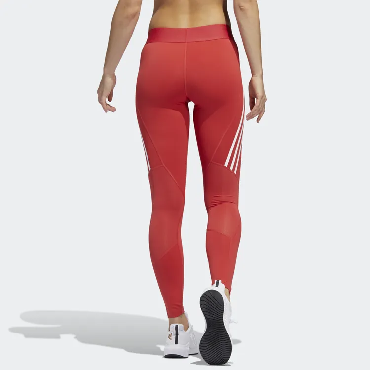 Adidas Knitted Sports Pants Women's Red-4