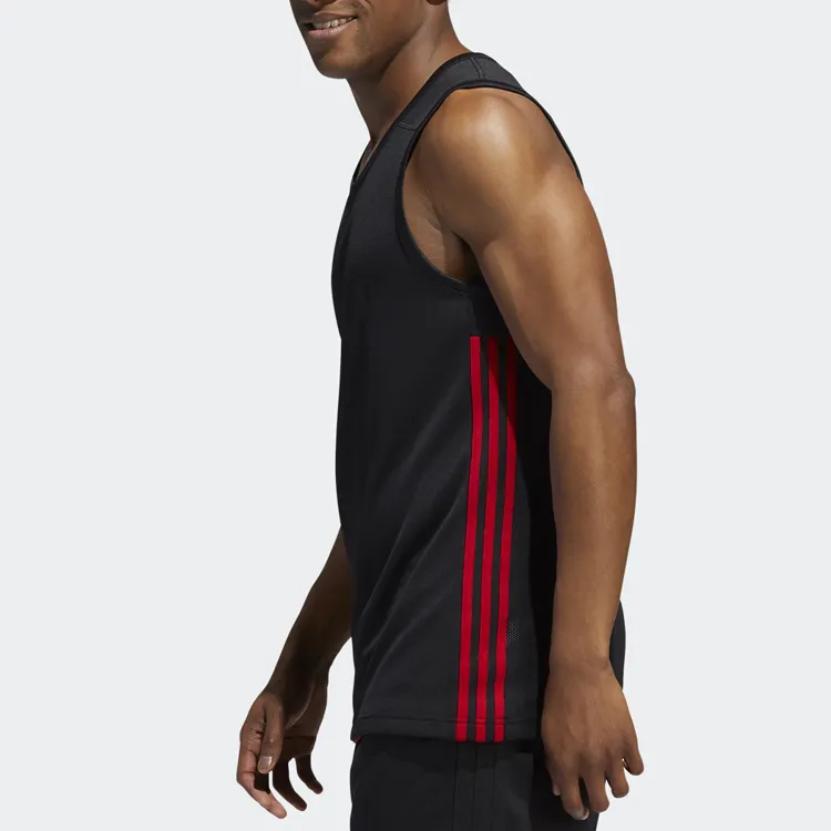 Adidas Tank Tops Men Black Red-4