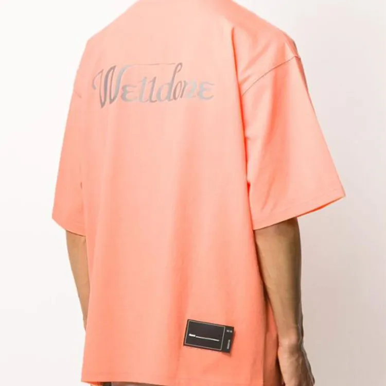 WE11DONE Logo Print Oversized T shirt-5