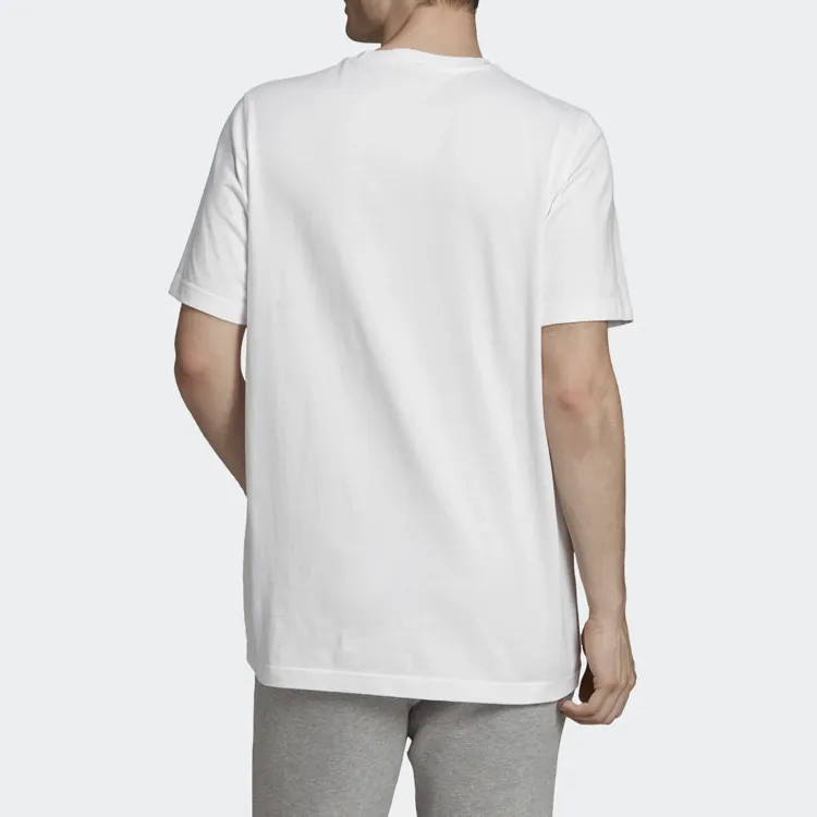 Adidas Originals Trefoil T Shirts Men White/Feather Blue-3