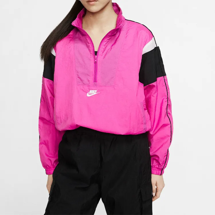 Nike Jackets Women's Flame Pink/Black/White-1