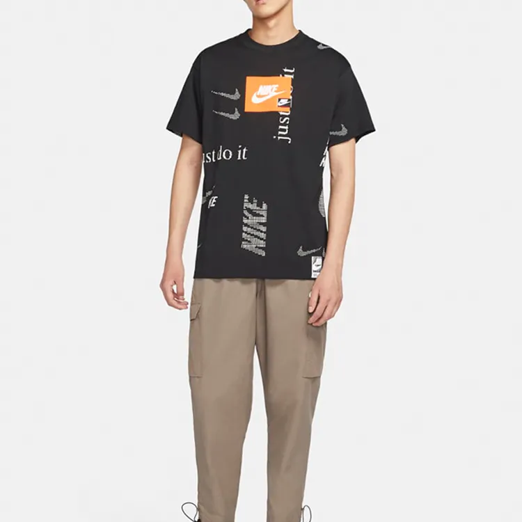 Nike T Shirts Men Black-4