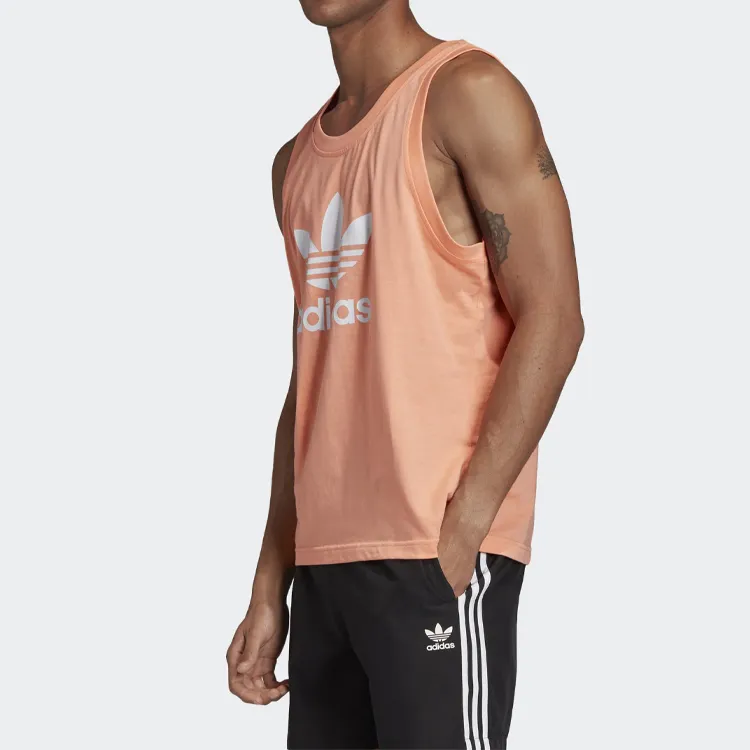 Adidas Originals Trefoil Camisoles Men Coral Pink-5