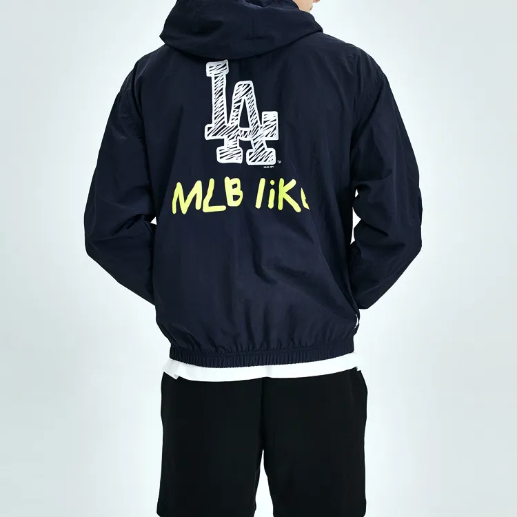 MLB Like Series Jackets Unisex Navy Blue-3