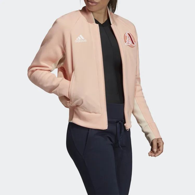 Adidas Jackets Women's Glossy Pink/Linen Brown-3